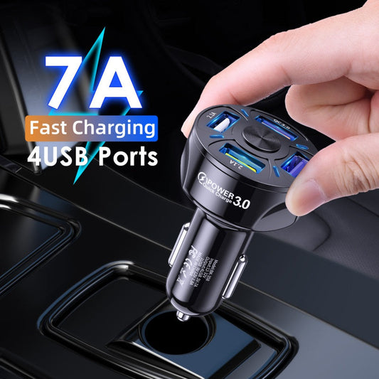 Fast Charge Car Charger, One For Four