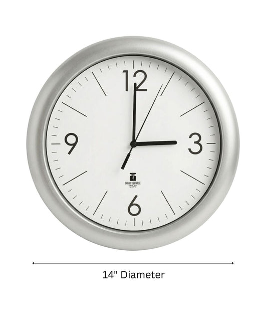Chicago Lighthouse Quartz Wall Clock – Modern 14”