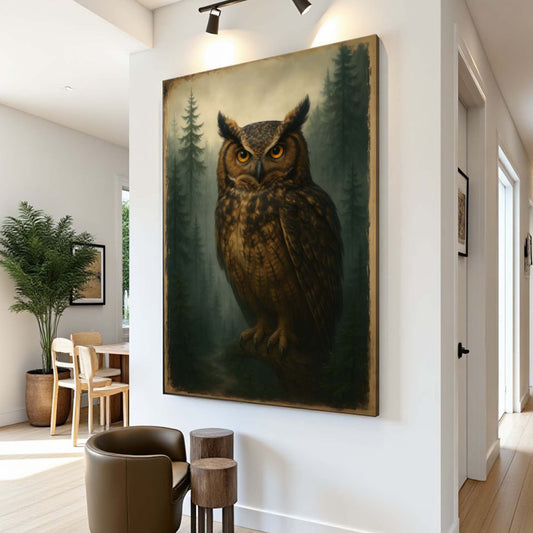 Watcher Of The Woods Owl Art