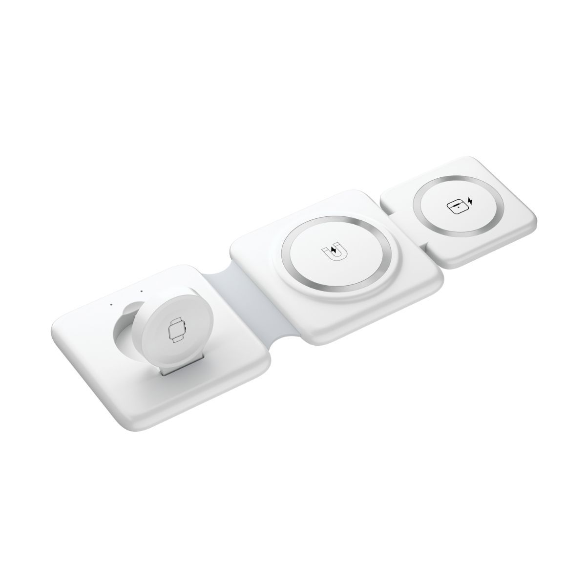 Folding Magnetic Suction Wireless Charger, 3-in-1