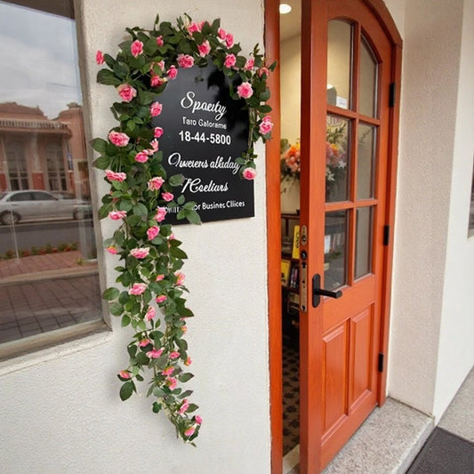 Pink Rose Flower Wall Climbing Flower Vines for Outdoor and Events