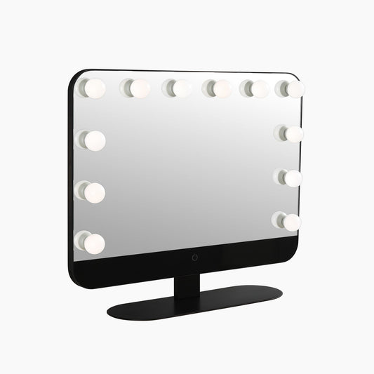 Vulpecula Hollywood Vanity Mirror with Lights, 12 Dimmable LED Bulbs,Aluminum LED Tabletop Mirror