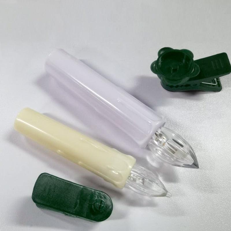 Tree Clip Flameless Candles, Remote Timer