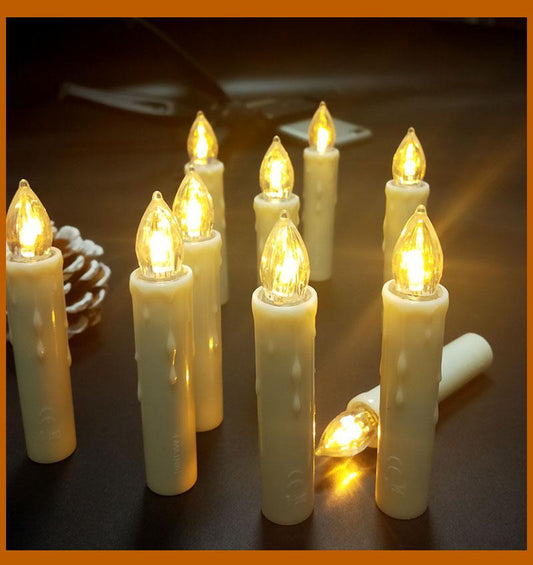 Tree Clip Flameless Candles, Remote Timer