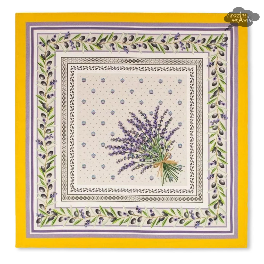 French Provencal napkin - Cotton - Lauris yellow