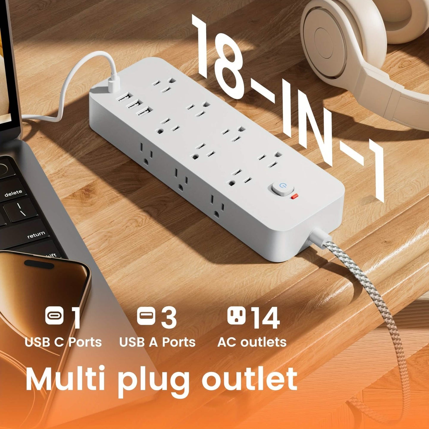 Power Strip with Surge Protection