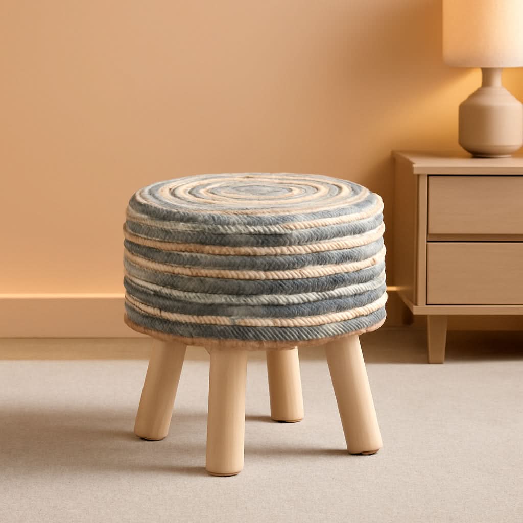 Seagrass Ottoman/Footstool