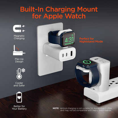 3-Port Fast Phone and Watch Wall Charger