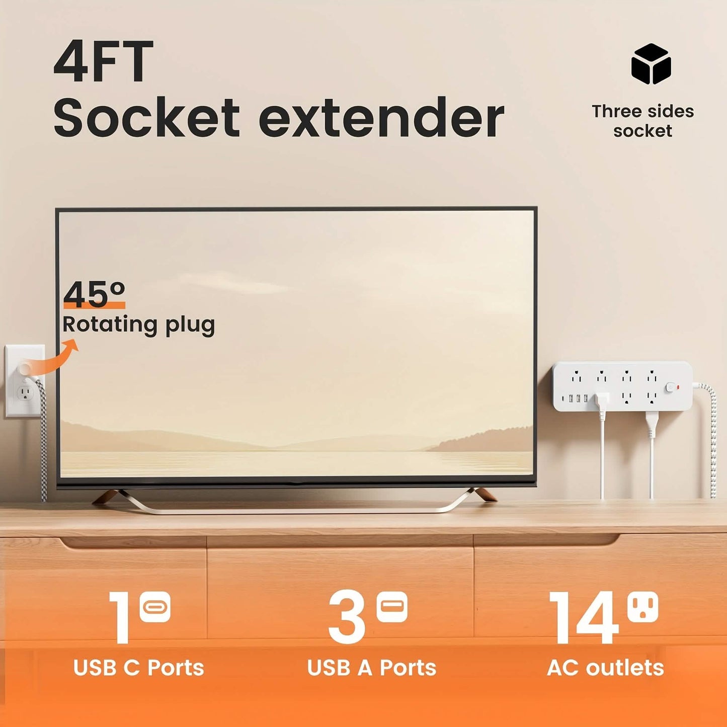 Power Strip with Surge Protection