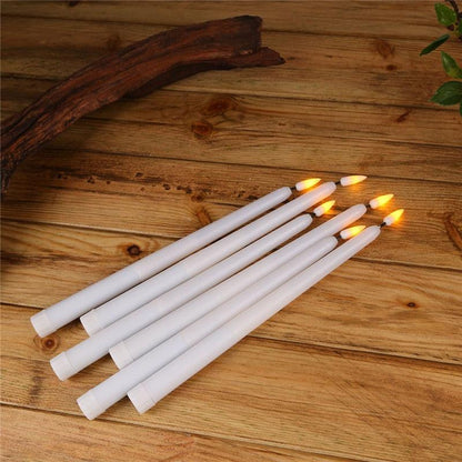 Light Flameless LED Taper Candles, Remote Battery Operated, Wax