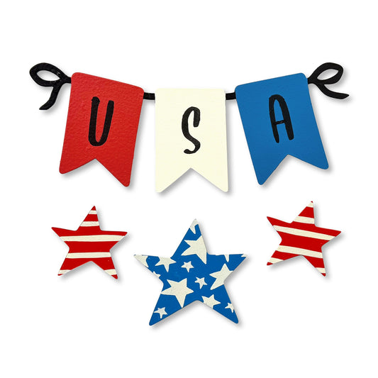 USA Wreath Kit Magnets