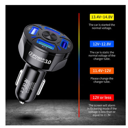 Fast Charge Car Charger, One For Four