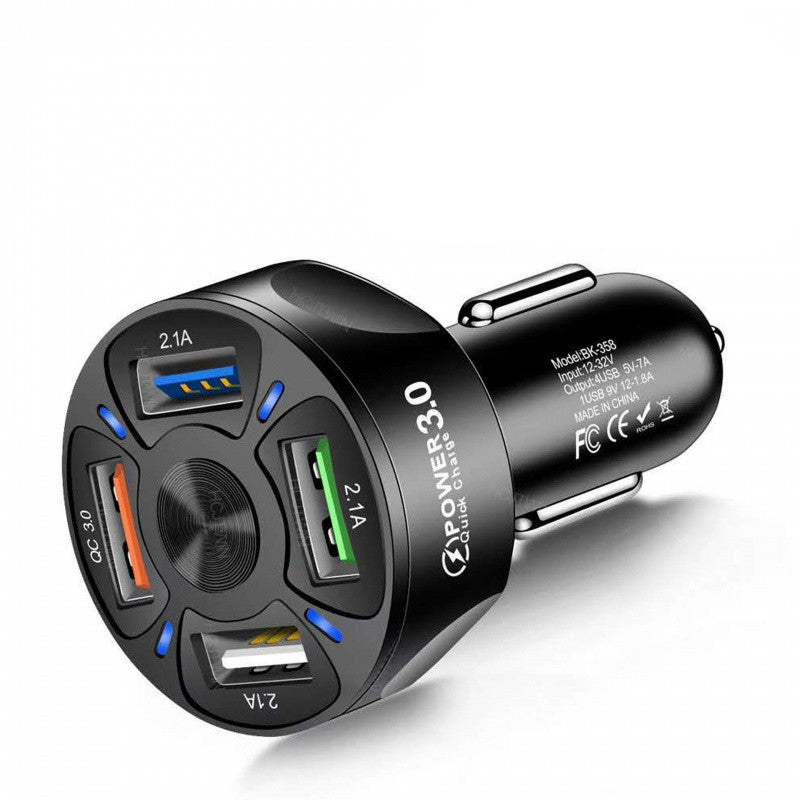 Fast Charge Car Charger, One For Four