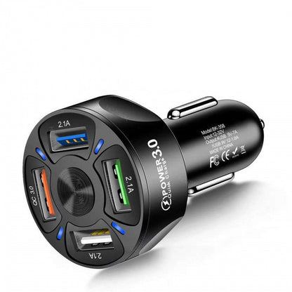 Fast Charge Car Charger, One For Four
