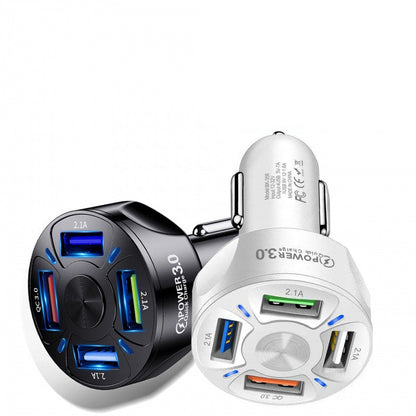 Fast Charge Car Charger, One For Four