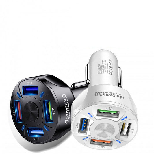 Fast Charge Car Charger, One For Four