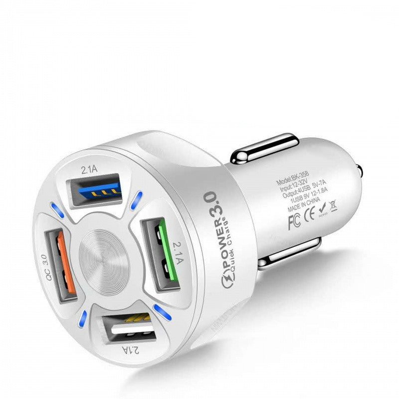 Fast Charge Car Charger, One For Four