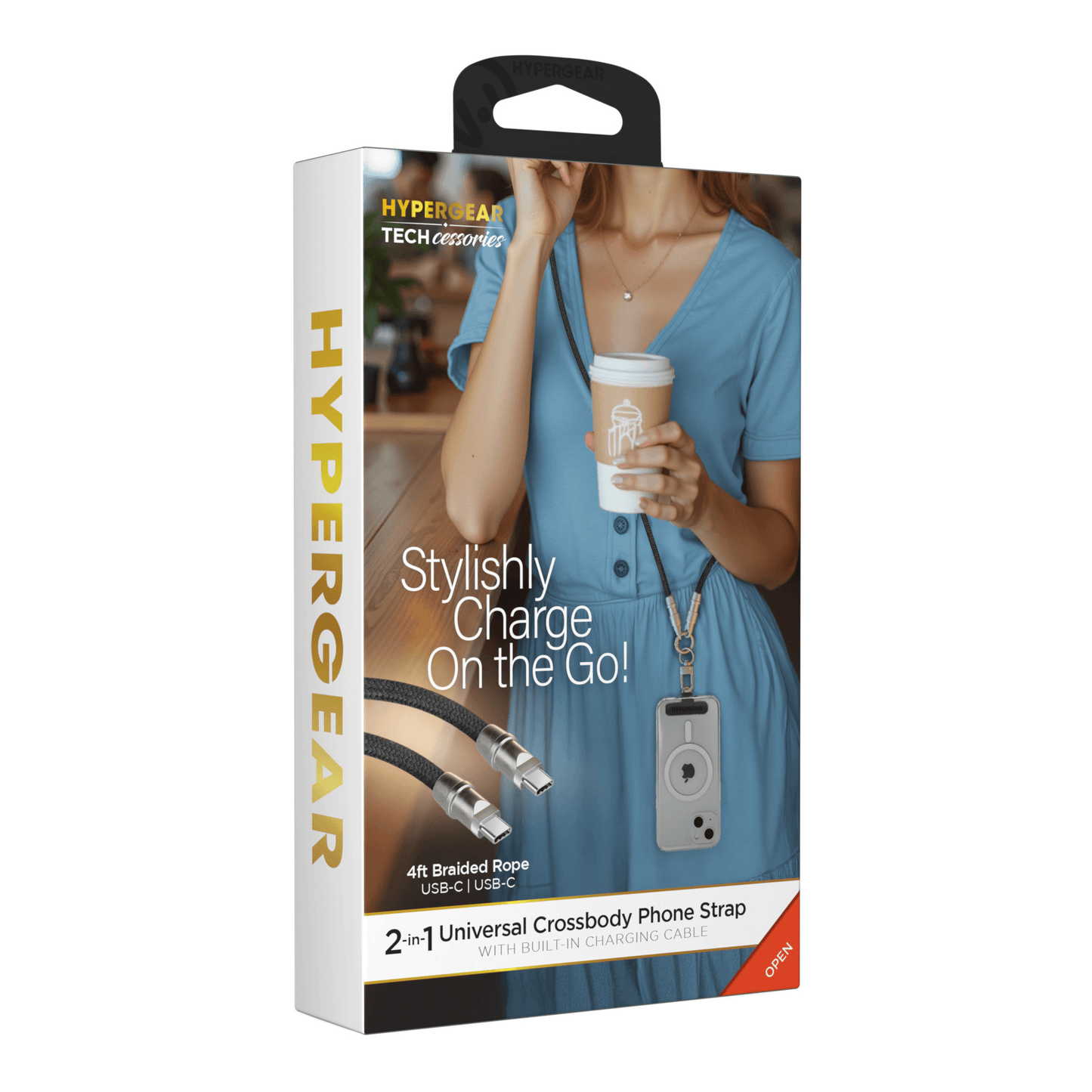 Universal Crossbody Phone Strap and Charging Cable
