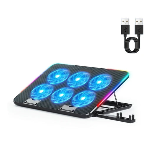 Laptop Cooling Pad and Stand with 6 LED  for 15.6in Laptop