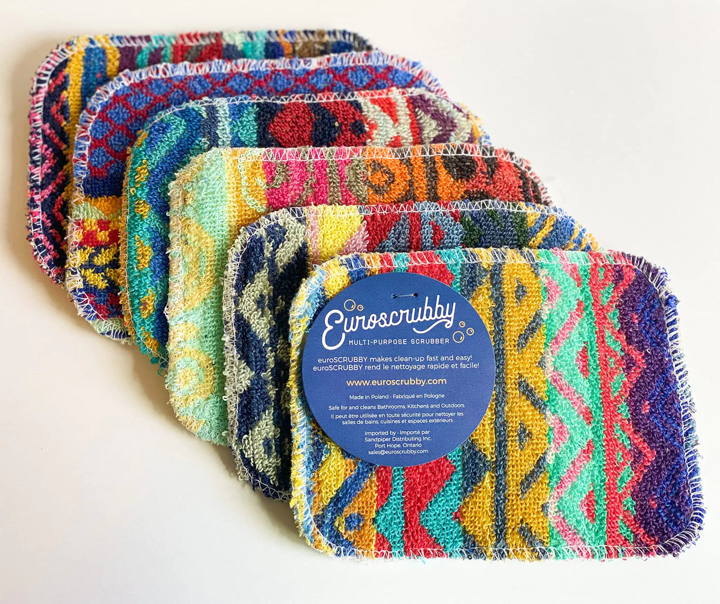Reusable and Recyclable EuroSCRUBBY, 6Pc