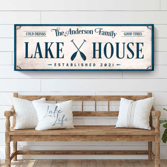 Personalized Lake House Sign