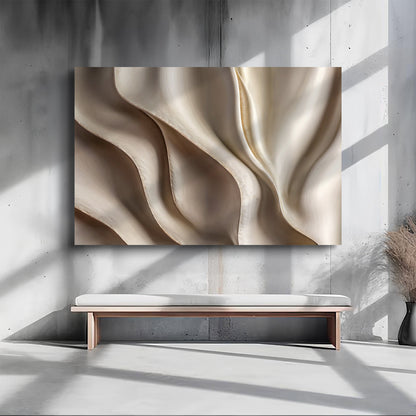 3D Abstract Waves Wall Art