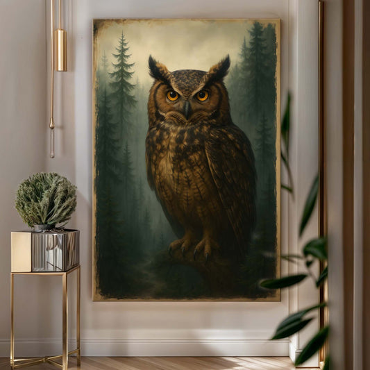 Watcher Of The Woods Owl Art