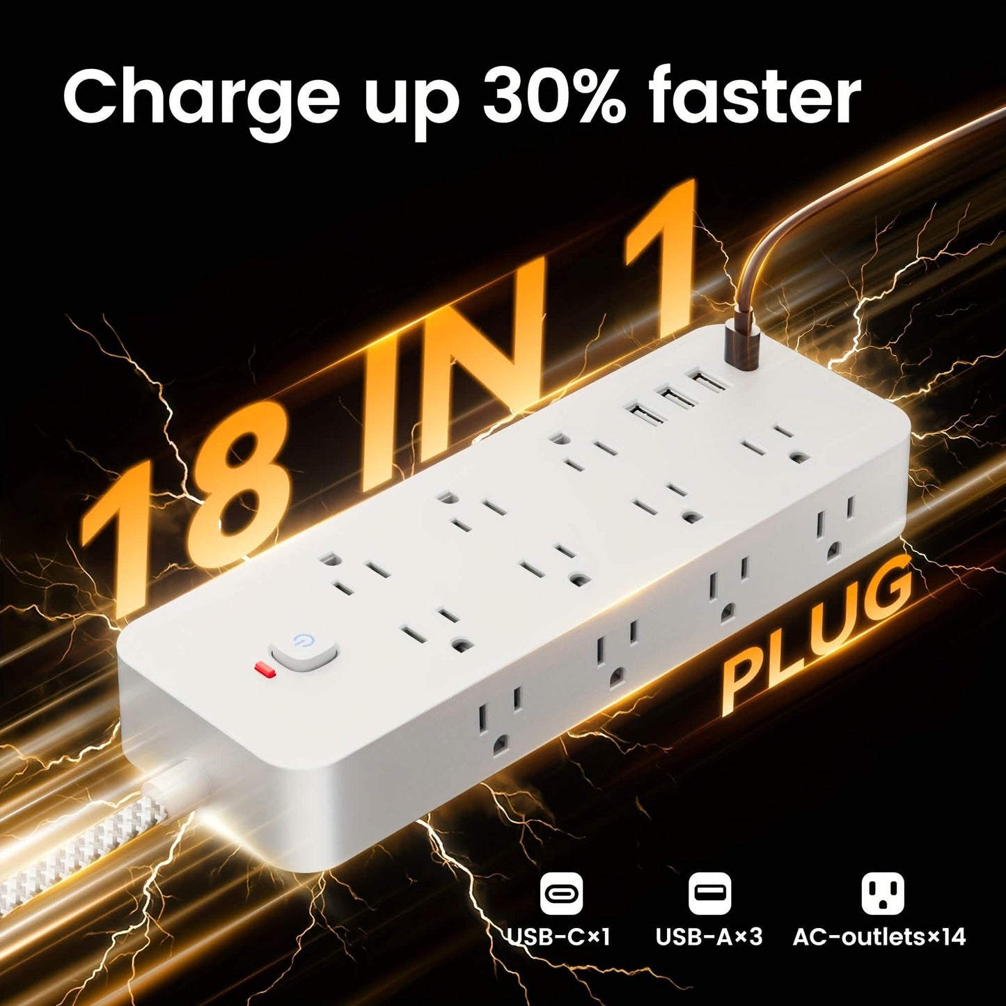Power Strip with Surge Protection