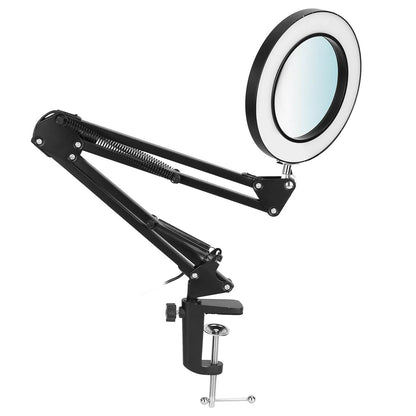 LED Magnifier Desk Lamp
