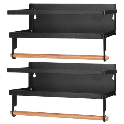 Magnetic Spice Rack/Paper Towel Holder for Refrigerator