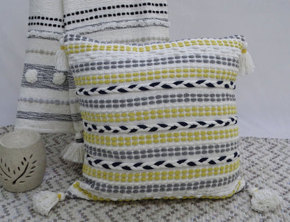 Throw Pillow with Braids