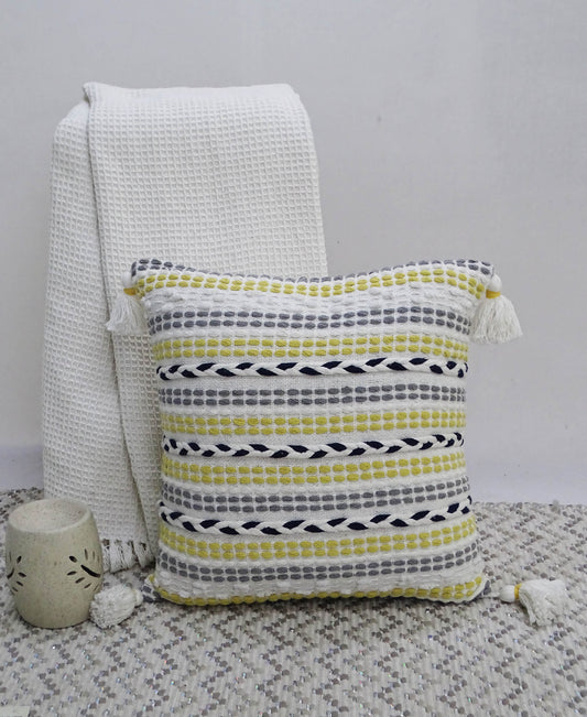 Throw Pillow with Braids