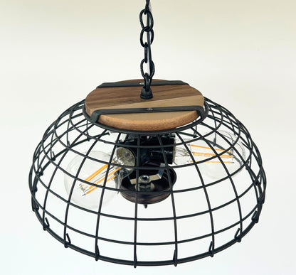 Industrial Wire Cage Pendant Light