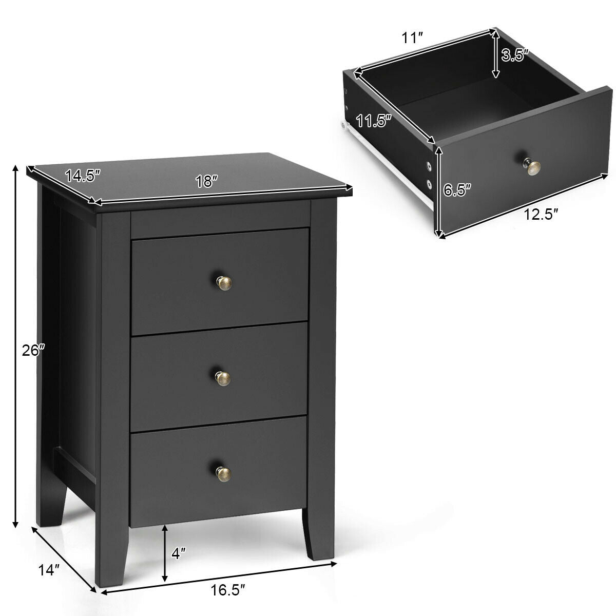 Nightstand w/ Drawers