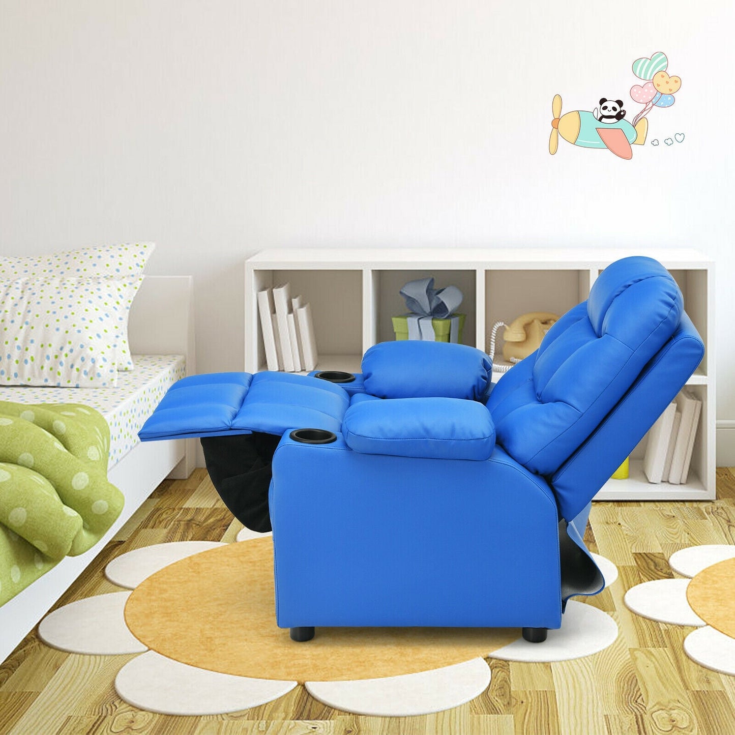 Kids Recliner Chair with Cup Holder