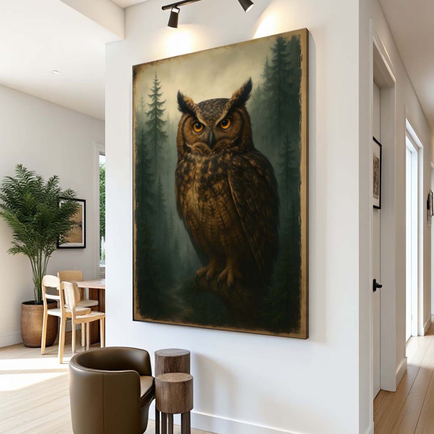 Watcher Of The Woods Owl Art