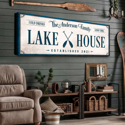 Personalized Lake House Sign