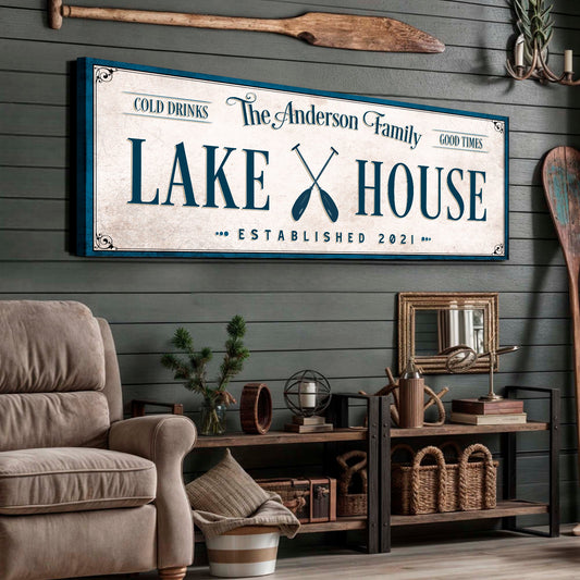 Personalized Lake House Sign