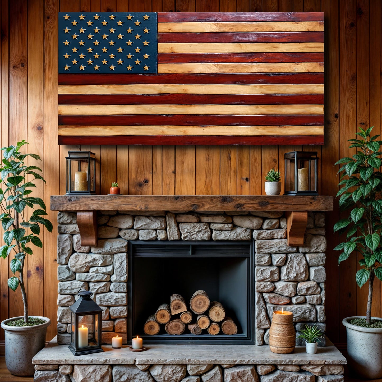 Old Glory American Flag Wall Art