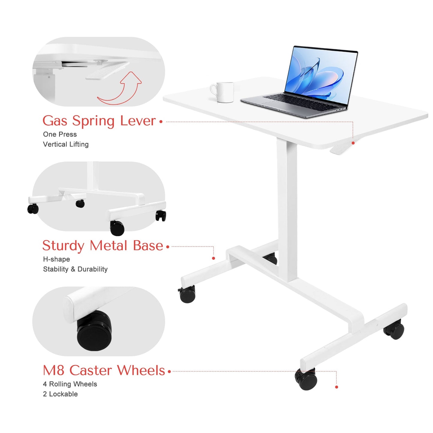 Standing Desk - Rollable/Adjustable