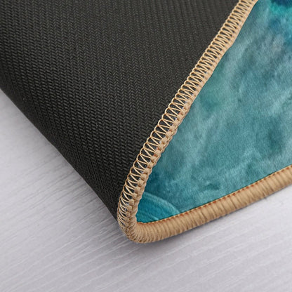 Turquoise/Teal/Agate Stone Bath Mat
