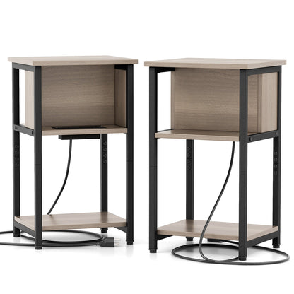 End Table with USB Ports/Power Outlets