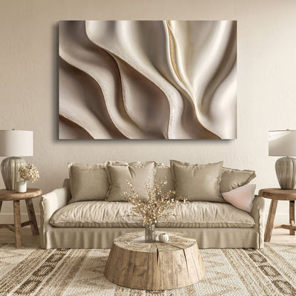 3D Abstract Waves Wall Art