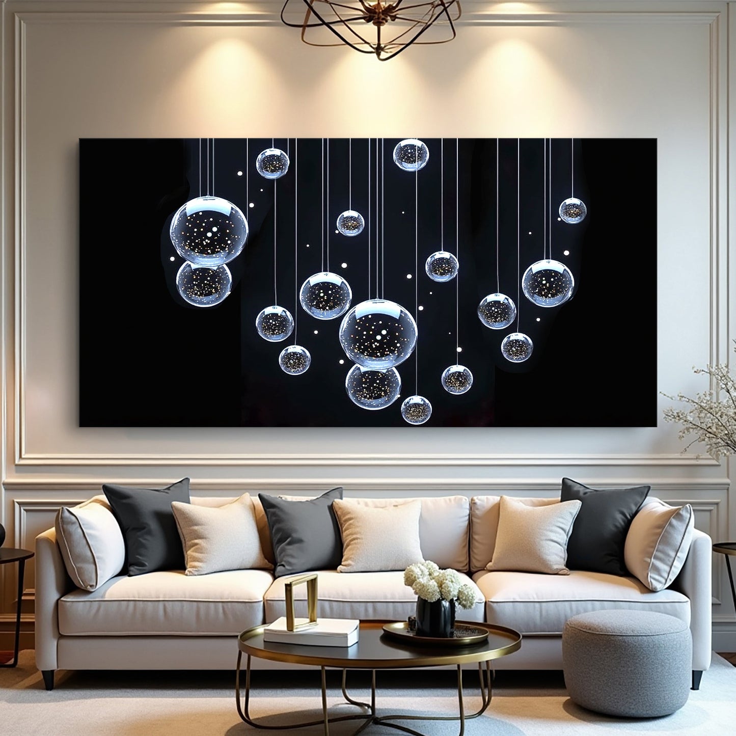 Abstract Bubbles Wall Art