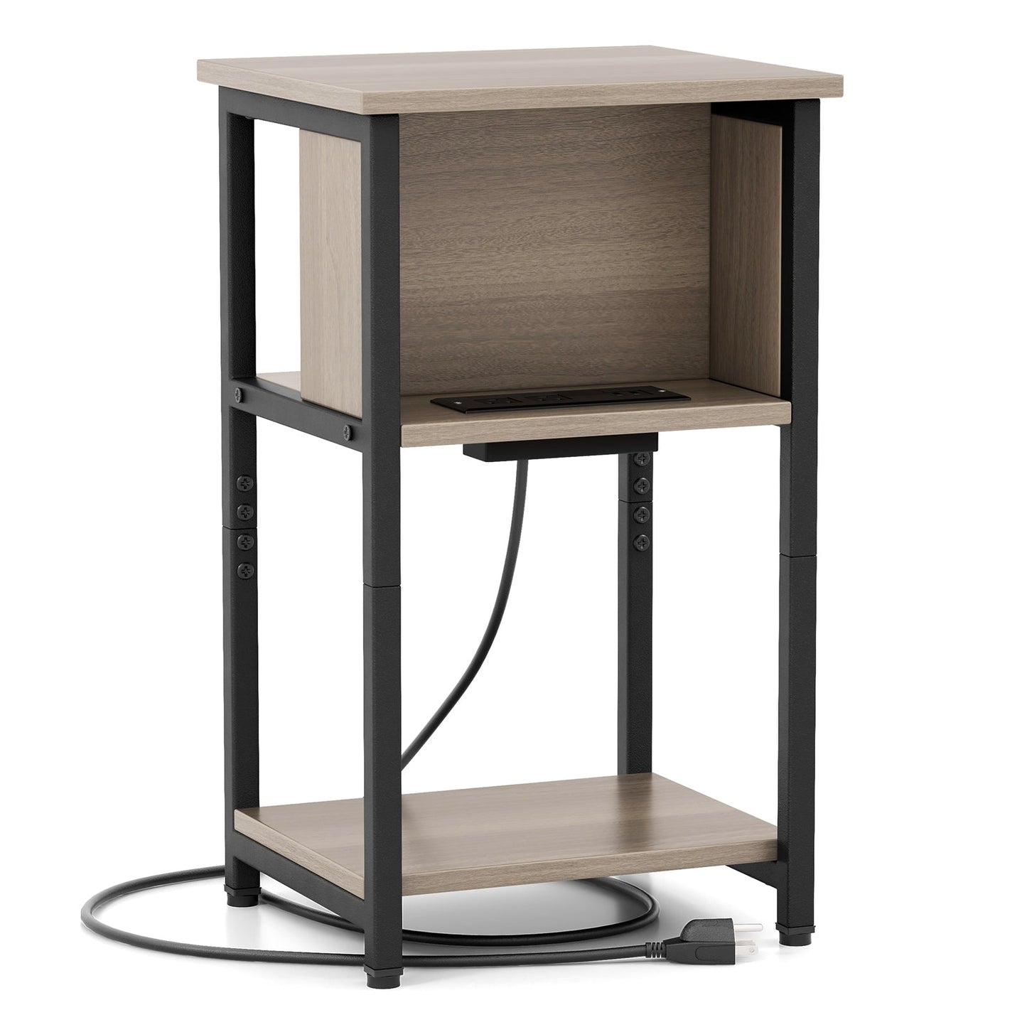 End Table with USB Ports/Power Outlets