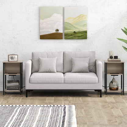 End Table with USB Ports/Power Outlets