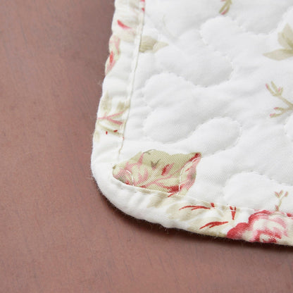 Quilted Cotton Dining Table Placemats 13” x 19”, set 4