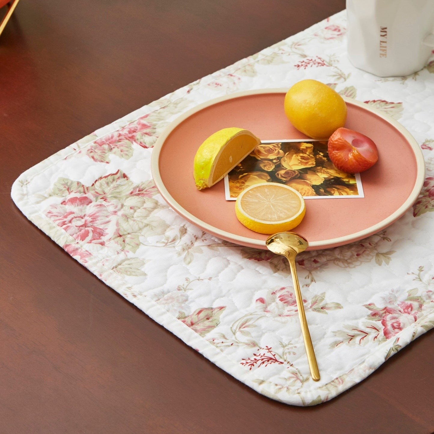 Quilted Cotton Dining Table Placemats 13” x 19”, set 4