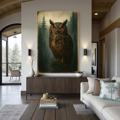 Watcher Of The Woods Owl Art
