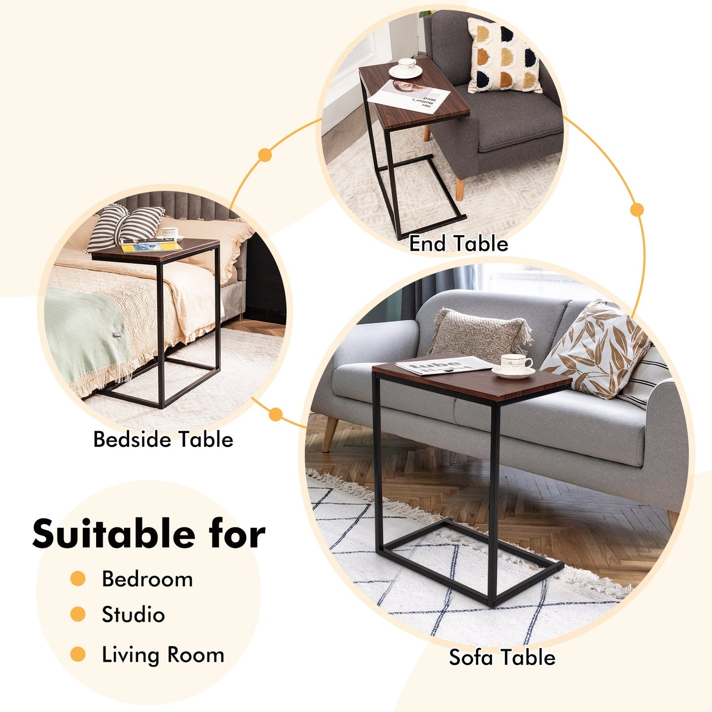 Beside/Sofa Laptop Holder Desk
